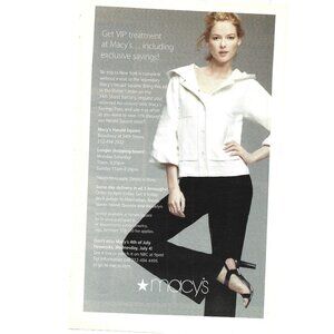 Macy's VIP Treatment Herald Square Broadway New York City Fashion 2000s Print Ad
